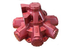 Motor hidráulico de pistones radiales de doble cilindrada